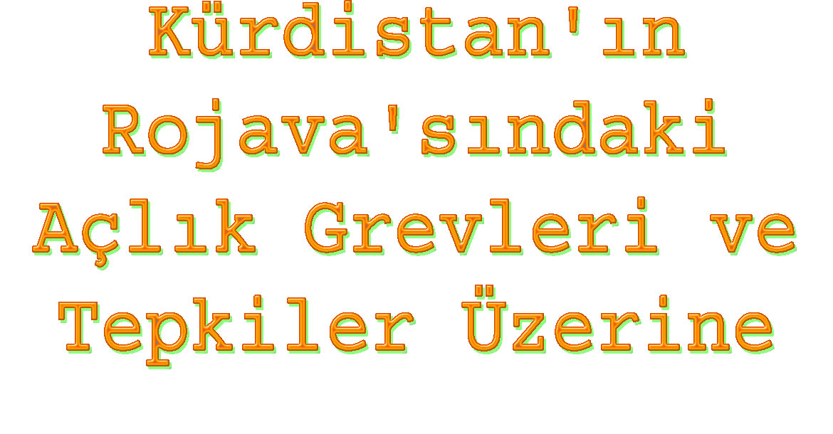 Kürdistan'ın Rojava'sındaki Açlık Grevleri ve Tepkiler Üzerine