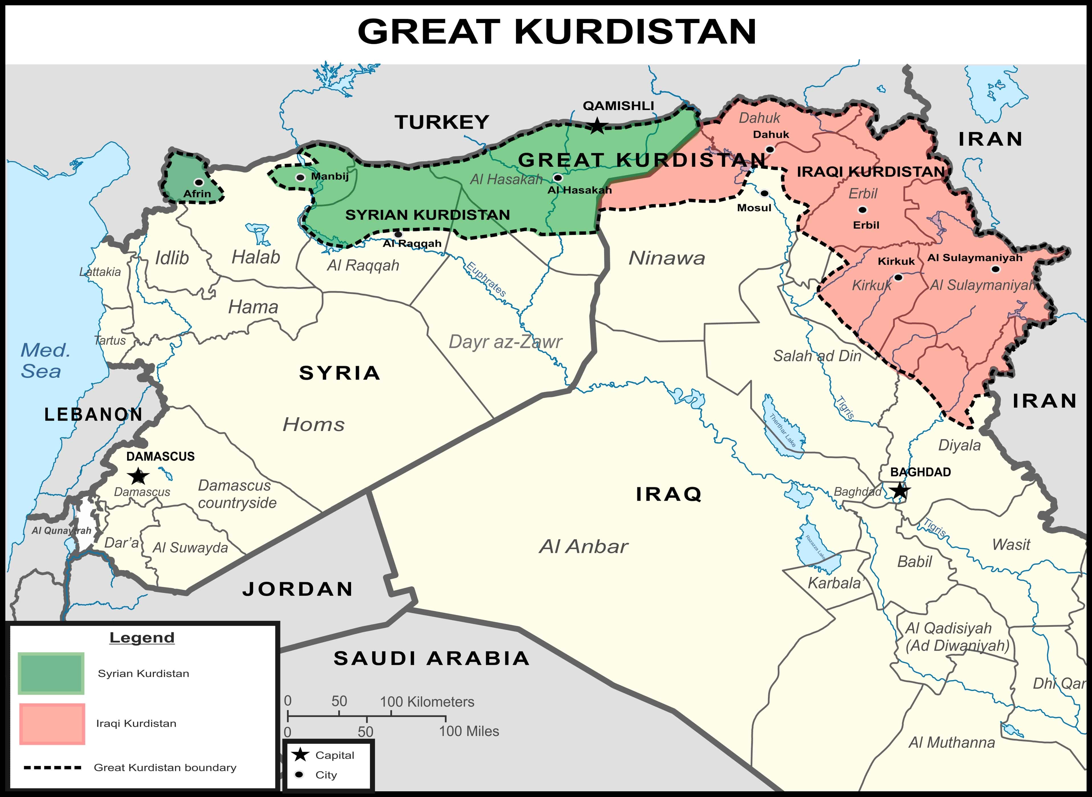 Foreign powers maneuver to create Great Kurdistan at Syria’s and Iraq’s expense