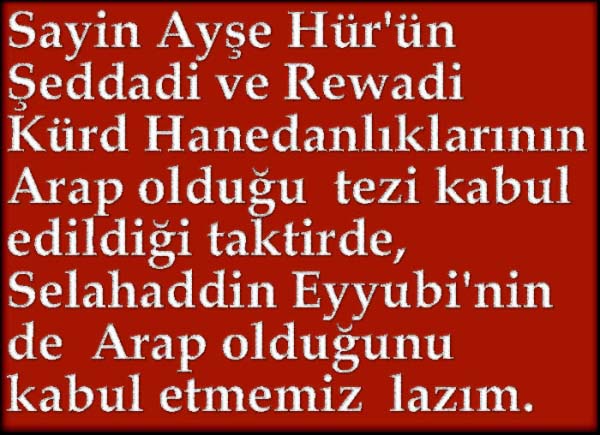 Sayın Ayşe Hür’ün  Malazgirt Savaşı ve   Kürd Tarihine  ilişkin çarpıtmaları(4)