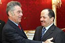 Kürdistan Başkanı, Barzani, Kürd Dostu Avusturya Cumhurbaşkanı Heinz Fischer