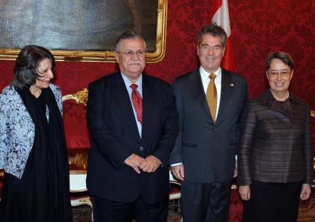 Sayın Celal Talabani, Kürdistan Başkanı ve Avusturya Cumhurbaşkanı’yla gör