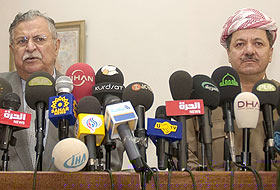 Talabani-Barzani Salahaddin`de Toplandi