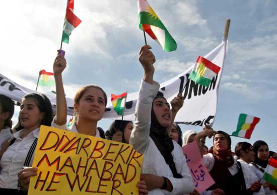 Başkent Hewler’ de Türkiye Protesto edildi.