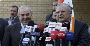Iraqî - ELIRAQÎYYE PÊŞINYAR KIRÎYE KU POSTA SEROKÊ KOMAR JI BO CELAL TALEBANÎ BE Û POSTA SEROKÊ WEZÎRAN JÎ JI BO EYAD ELLAWÎ BE