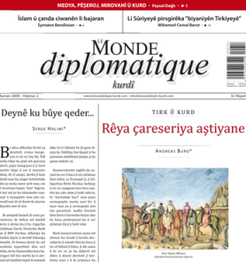 Le Monde diplomatique Kurdî’nin Yeni Sayısı Gazete Bayilerinde!