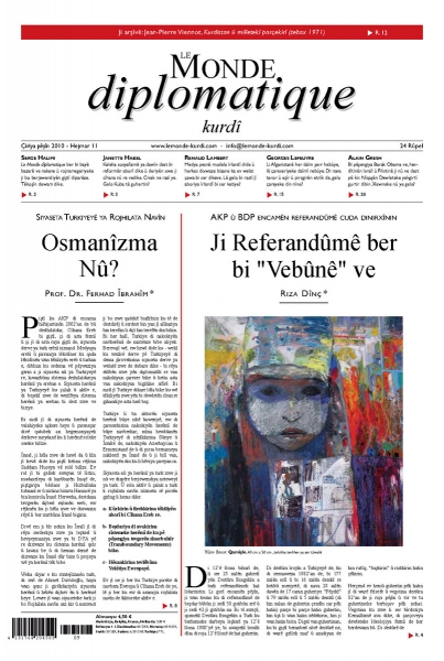 Hejmara Le Monde diplomatique kurdî (LMD-Kurdî) ya çiriya pêşîn deket