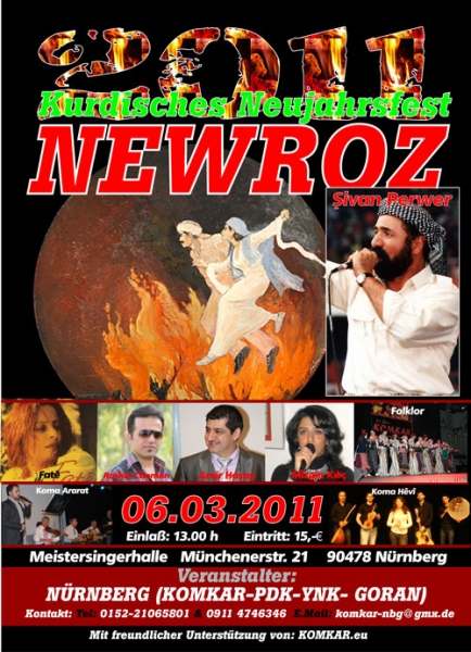 Newroz in Nürnberg 6.03.2011 | Komkar - PDK - YNK - Goran