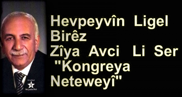 Hevpeyvîn Ligel Birêz  Zîya Avci   Li ser  Kongreya  Neteweyî